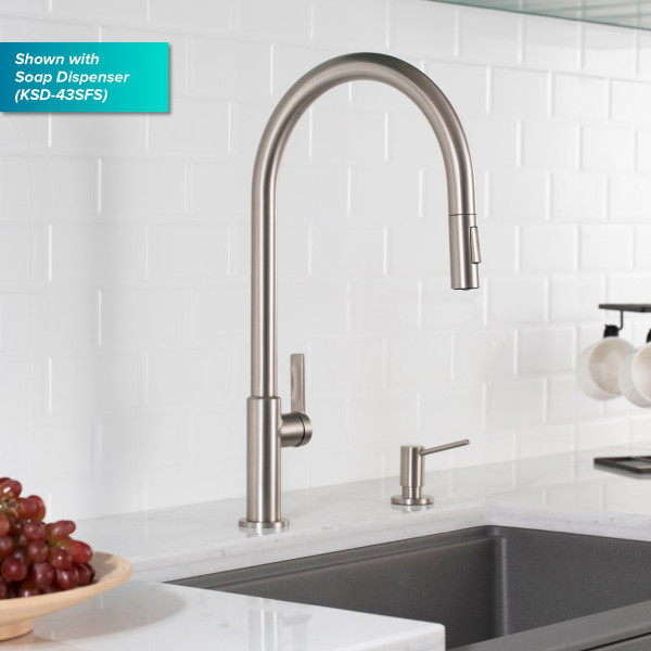 Kraus KPF-2821SFS High-Arc Pull-Down Kitchen Faucet Spot Free Stainless Steel