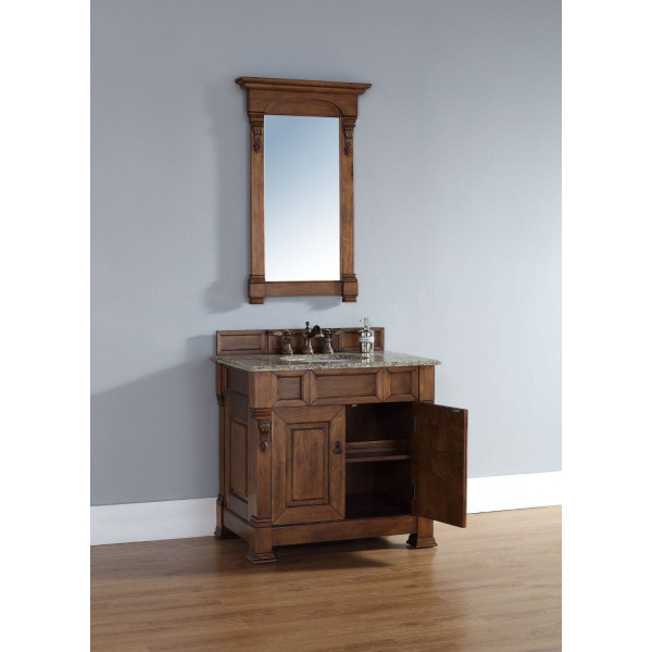 James Martin 147-114-5571-2DSC 36" One Vanity with Santa Cecilia Stone Top