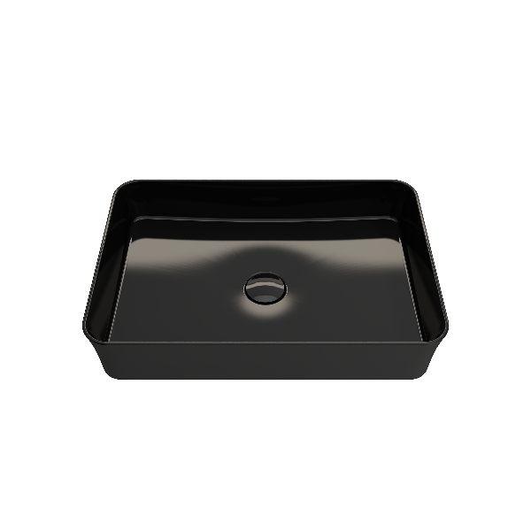 BOCCHI 1476-XXX-0125 Sottile 21.5 Inch Rectangle Vessel Fireclay Sink with Match