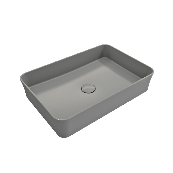 BOCCHI 1476-XXX-0125 Sottile 21.5 Inch Rectangle Vessel Fireclay Sink with Match