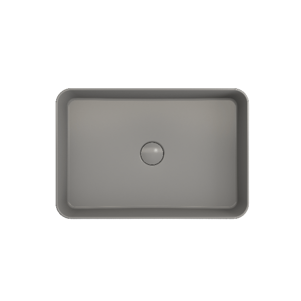 BOCCHI 1476-XXX-0125 Sottile 21.5 Inch Rectangle Vessel Fireclay Sink with Match