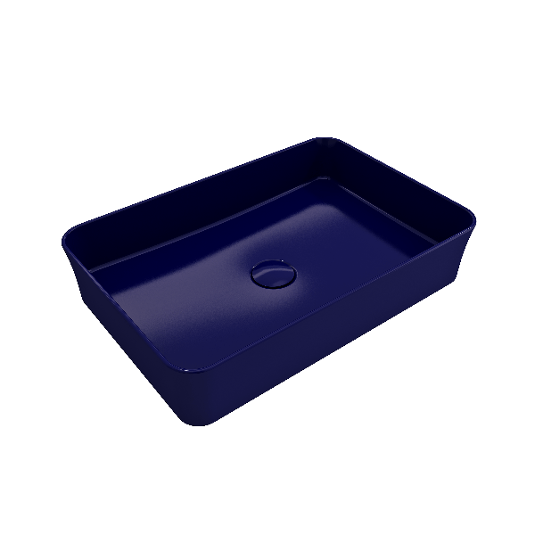BOCCHI 1476-XXX-0125 Sottile 21.5 Inch Rectangle Vessel Fireclay Sink with Match