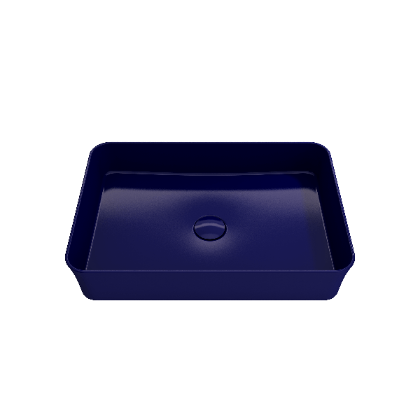 BOCCHI 1476-XXX-0125 Sottile 21.5 Inch Rectangle Vessel Fireclay Sink with Match