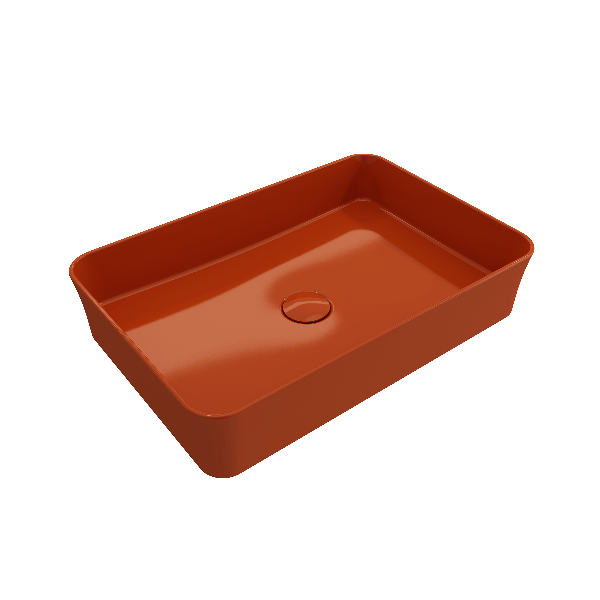 BOCCHI 1476-XXX-0125 Sottile 21.5 Inch Rectangle Vessel Fireclay Sink with Match