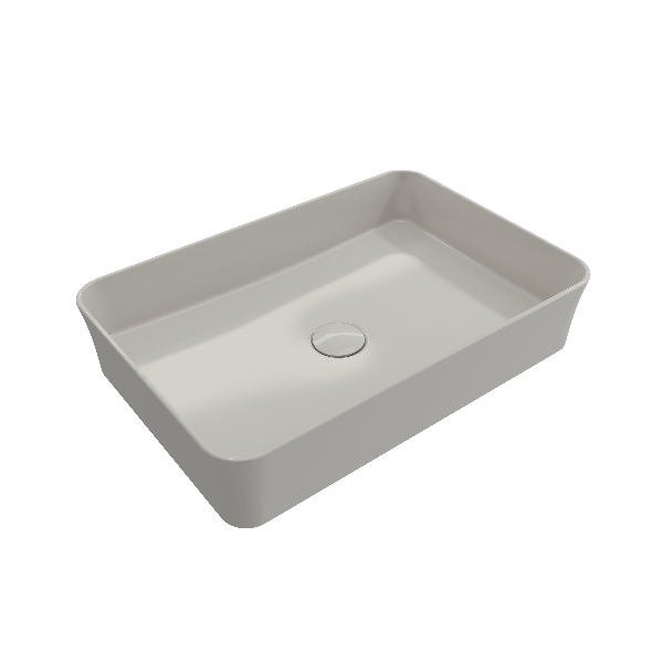 BOCCHI 1476-XXX-0125 Sottile 21.5 Inch Rectangle Vessel Fireclay Sink with Match