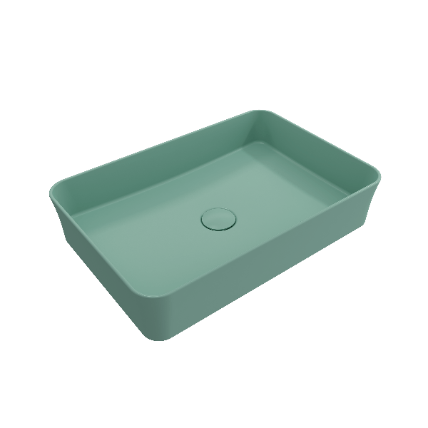 BOCCHI 1476-XXX-0125 Sottile 21.5 Inch Rectangle Vessel Fireclay Sink with Match