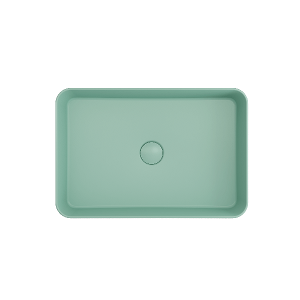 BOCCHI 1476-XXX-0125 Sottile 21.5 Inch Rectangle Vessel Fireclay Sink with Match