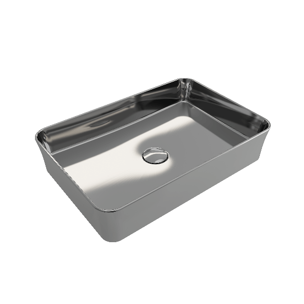 BOCCHI 1476-XXX-0125 Sottile 21.5 Inch Rectangle Vessel Fireclay Sink with Match