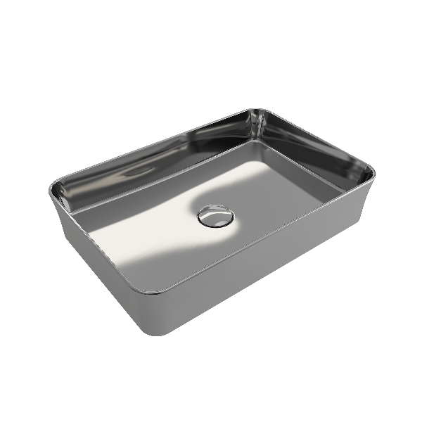 BOCCHI 1476-XXX-0125 Sottile 21.5 Inch Rectangle Vessel Fireclay Sink with Match