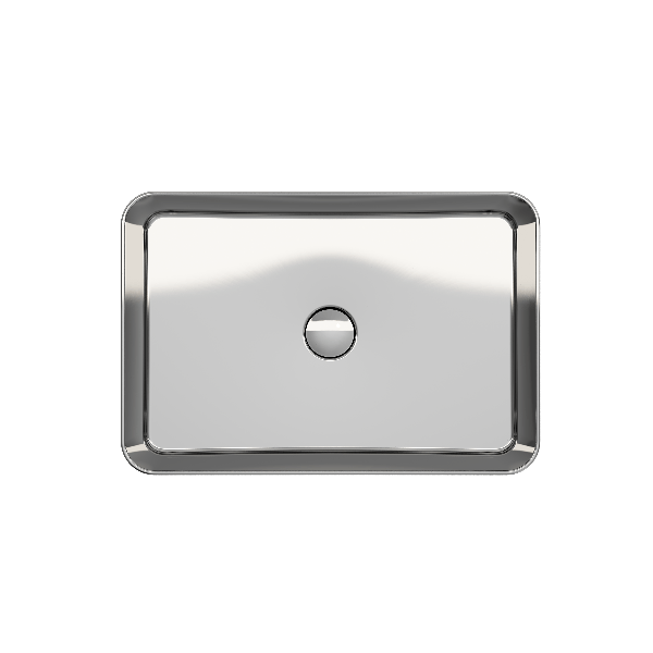 BOCCHI 1476-XXX-0125 Sottile 21.5 Inch Rectangle Vessel Fireclay Sink with Match