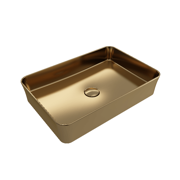 BOCCHI 1476-XXX-0125 Sottile 21.5 Inch Rectangle Vessel Fireclay Sink with Match