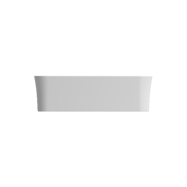 BOCCHI 1477-XXX-0125 Sottile Square Vessel Fireclay Sink w/ Matching Drain Cover
