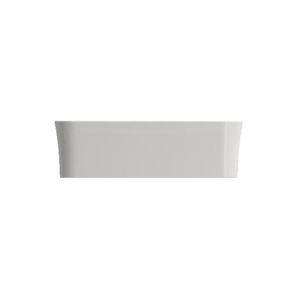 BOCCHI 1477-XXX-0125 Sottile Square Vessel Fireclay Sink w/ Matching Drain Cover