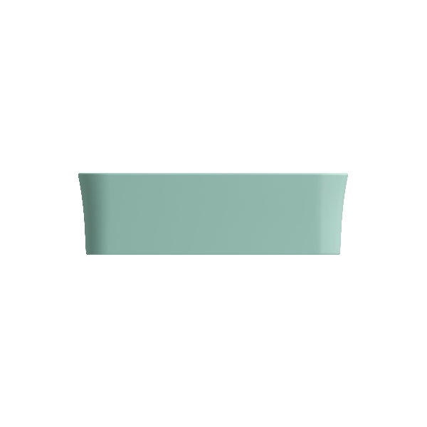 BOCCHI 1477-XXX-0125 Sottile Square Vessel Fireclay Sink w/ Matching Drain Cover