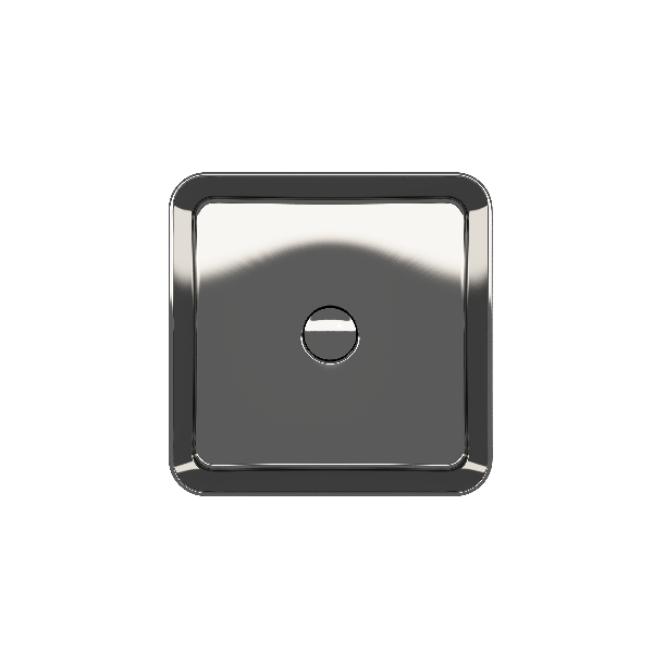 BOCCHI 1477-XXX-0125 Sottile Square Vessel Fireclay Sink w/ Matching Drain Cover