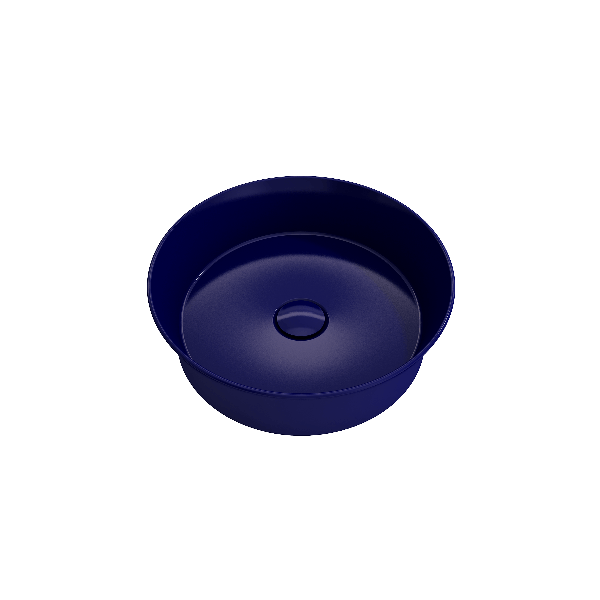 BOCCHI 1478-XXX-0125 Sottile 15 Inch Round Vessel Fireclay with Matching Drain C