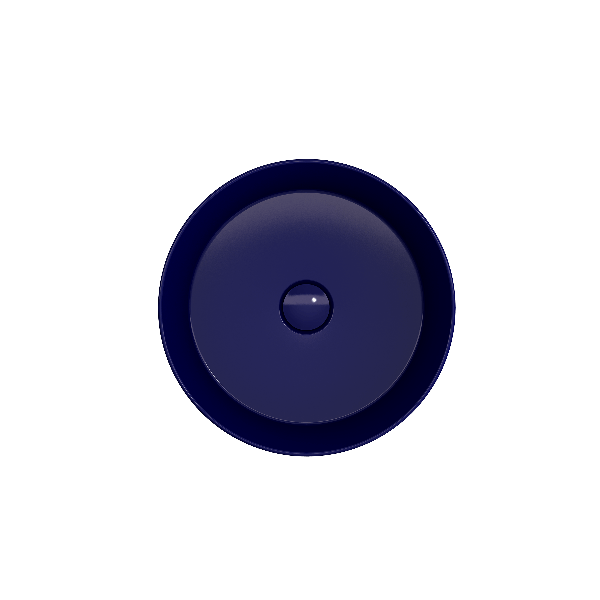 BOCCHI 1478-XXX-0125 Sottile 15 Inch Round Vessel Fireclay with Matching Drain C