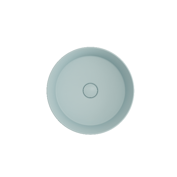 BOCCHI 1478-XXX-0125 Sottile 15 Inch Round Vessel Fireclay with Matching Drain C