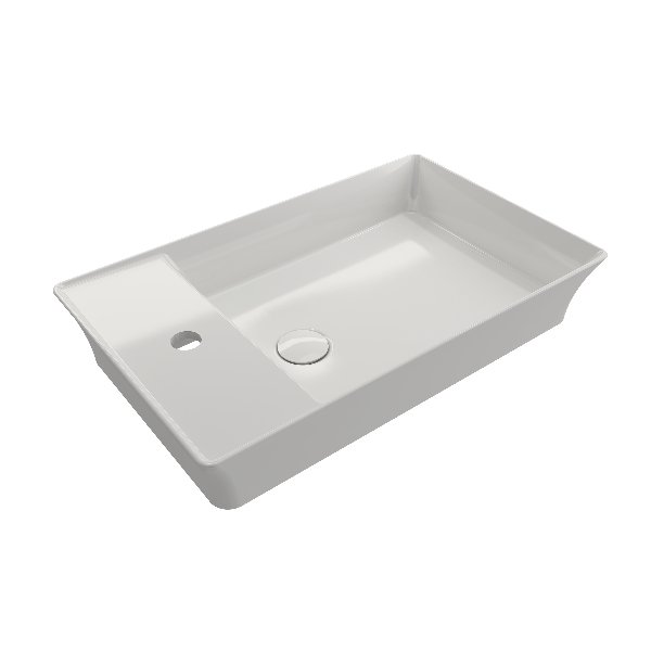 BOCCHI 1479-XXX-0126 Sottile 23.5 Inch 1-Hole Rectangle Vessel Fireclay Faucet D