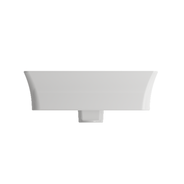 BOCCHI 1479-XXX-0126 Sottile 23.5 Inch 1-Hole Rectangle Vessel Fireclay Faucet D