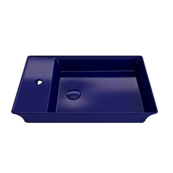 BOCCHI 1479-XXX-0126 Sottile 23.5 Inch 1-Hole Rectangle Vessel Fireclay Faucet D