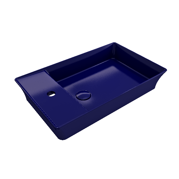 BOCCHI 1479-XXX-0126 Sottile 23.5 Inch 1-Hole Rectangle Vessel Fireclay Faucet D