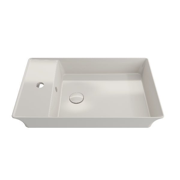 BOCCHI 1479-XXX-0126 Sottile 23.5 Inch 1-Hole Rectangle Vessel Fireclay Faucet D