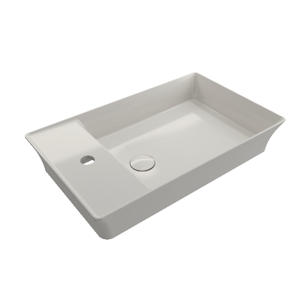 BOCCHI 1479-XXX-0126 Sottile 23.5 Inch 1-Hole Rectangle Vessel Fireclay Faucet D