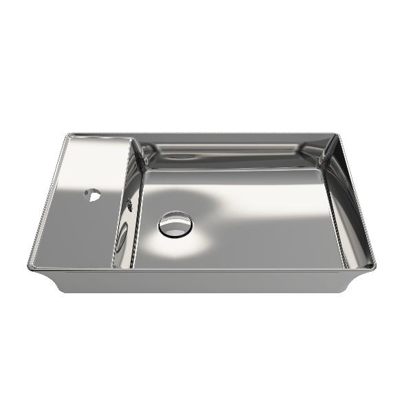BOCCHI 1479-XXX-0126 Sottile 23.5 Inch 1-Hole Rectangle Vessel Fireclay Faucet D