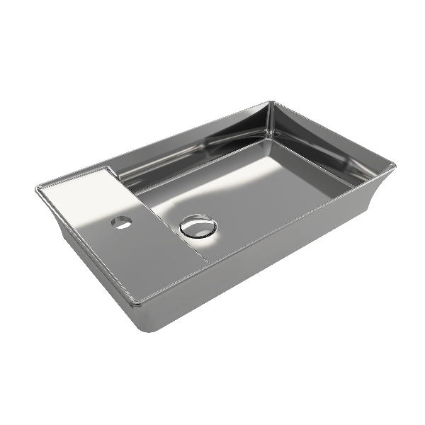 BOCCHI 1479-XXX-0126 Sottile 23.5 Inch 1-Hole Rectangle Vessel Fireclay Faucet D