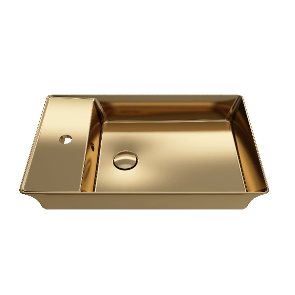 BOCCHI 1479-XXX-0126 Sottile 23.5 Inch 1-Hole Rectangle Vessel Fireclay Faucet D
