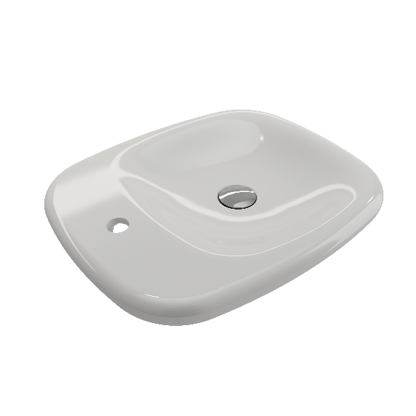 BOCCHI 1489-XXX-0126 Fenice 21.75 Inch 1-Hole Vessel Fireclay