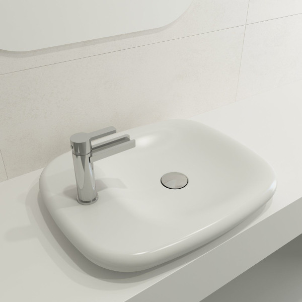 BOCCHI 1489-XXX-0126 Fenice 21.75 Inch 1-Hole Vessel Fireclay