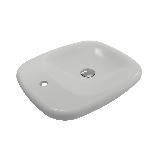 BOCCHI 1489-XXX-0126 Fenice 21.75 Inch 1-Hole Vessel Fireclay