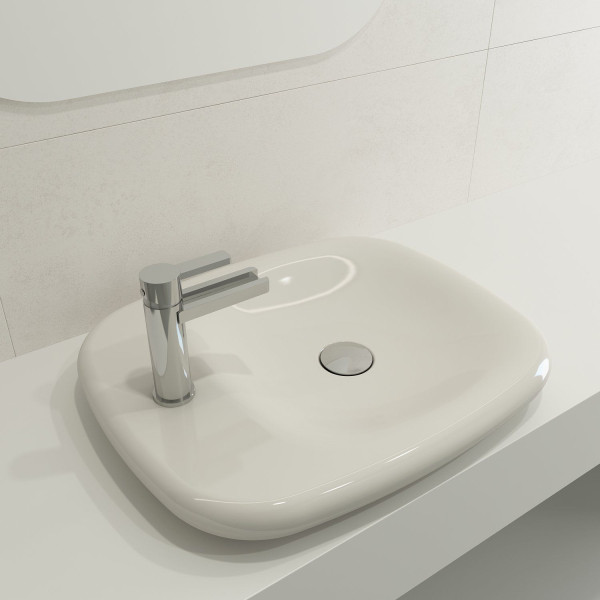 BOCCHI 1489-XXX-0126 Fenice 21.75 Inch 1-Hole Vessel Fireclay