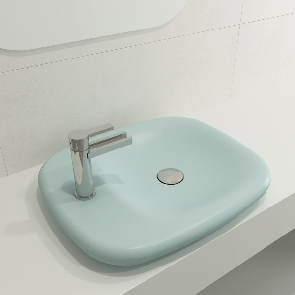 BOCCHI 1489-XXX-0126 Fenice 21.75 Inch 1-Hole Vessel Fireclay