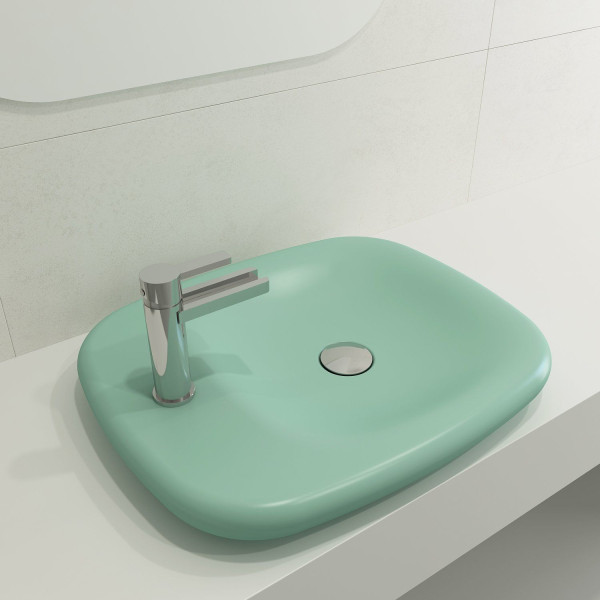 BOCCHI 1489-XXX-0126 Fenice 21.75 Inch 1-Hole Vessel Fireclay