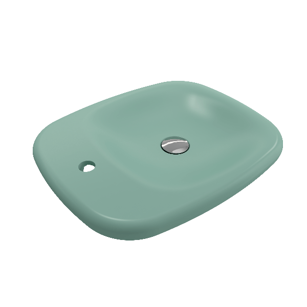 BOCCHI 1489-XXX-0126 Fenice 21.75 Inch 1-Hole Vessel Fireclay