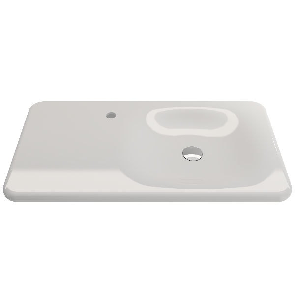 BOCCHI 1490-XXX-0126 Fenice 35.5 Inch 1-Hole Wall-Mounted Sink Fireclay