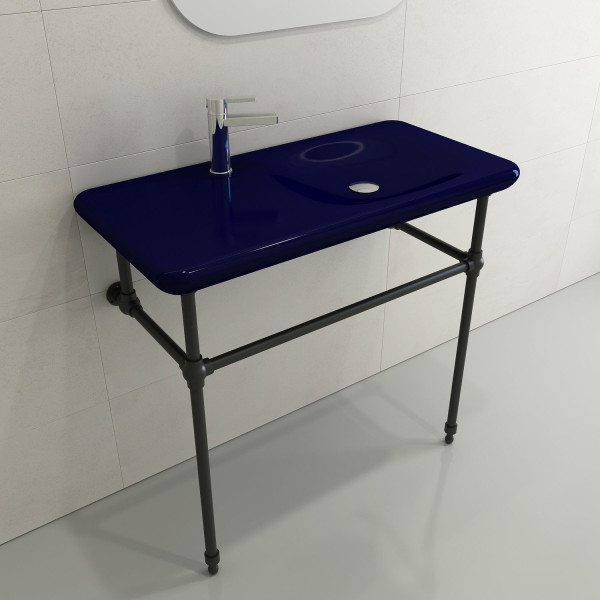 BOCCHI 1490-XXX-0126 Fenice 35.5 Inch 1-Hole Wall-Mounted Sink Fireclay