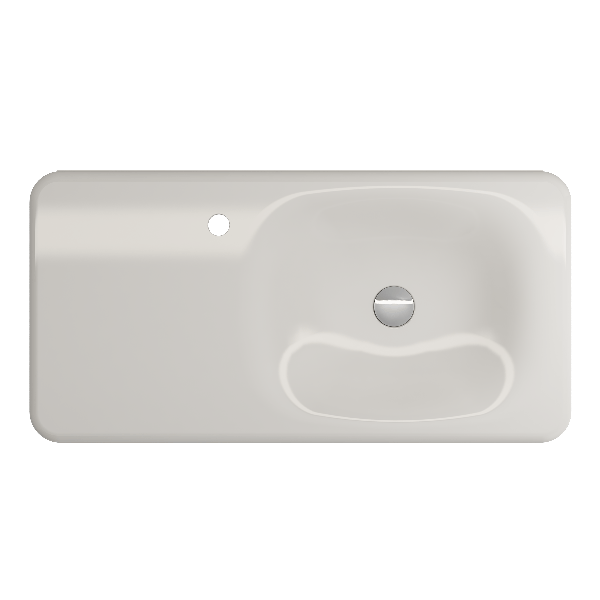 BOCCHI 1490-XXX-0126 Fenice 35.5 Inch 1-Hole Wall-Mounted Sink Fireclay