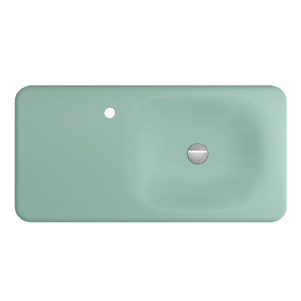 BOCCHI 1490-XXX-0126 Fenice 35.5 Inch 1-Hole Wall-Mounted Sink Fireclay