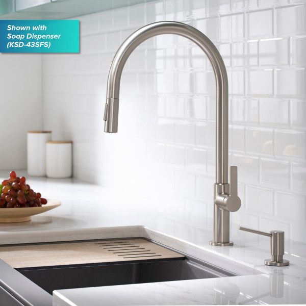 Kraus KPF-2821SFS High-Arc Pull-Down Kitchen Faucet Spot Free Stainless Steel