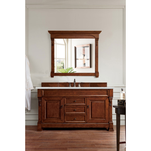James Martin 147-114-53-3ENC Brookfield 60" Single Vanity w/ 3 CM Quartz Top