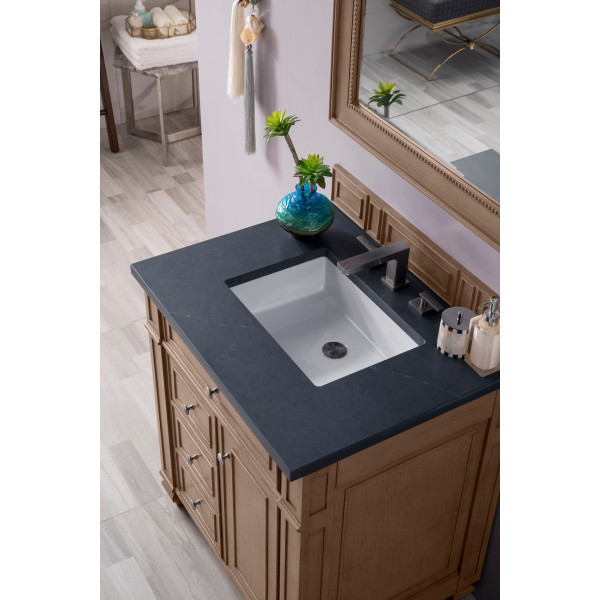 James Martin 157-V30-WW-3CSP 30" Single Vanity With Quartz Top