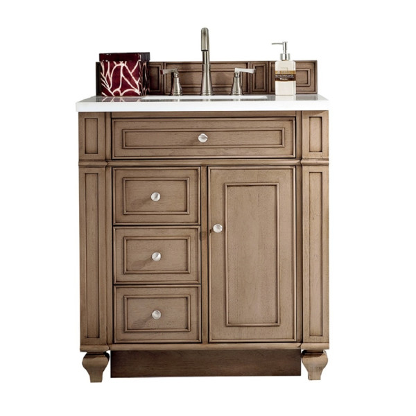 James Martin 157-V30-WW-3CSP 30" Single Vanity With Quartz Top
