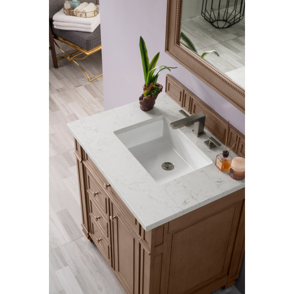 James Martin 157-V30-WW-3CSP 30" Single Vanity With Quartz Top