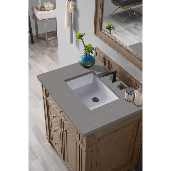 James Martin 157-V30-WW-3CSP 30" Single Vanity With Quartz Top