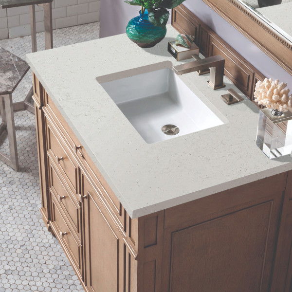 James Martin 157-V36-WW-3LDL Whitewash Walnut Vanity Lime Delight Quartz Top
