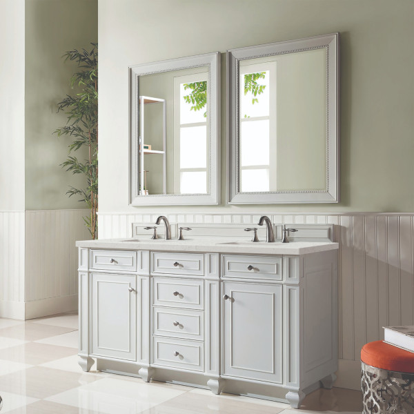 James Martin 157-V60D-BW-3LDL Bright White Vanity Lime Delight Quartz Top
